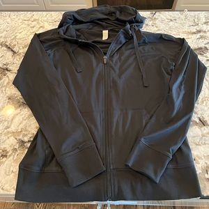 Black Zip Up Hoodie Marika Sz Medium